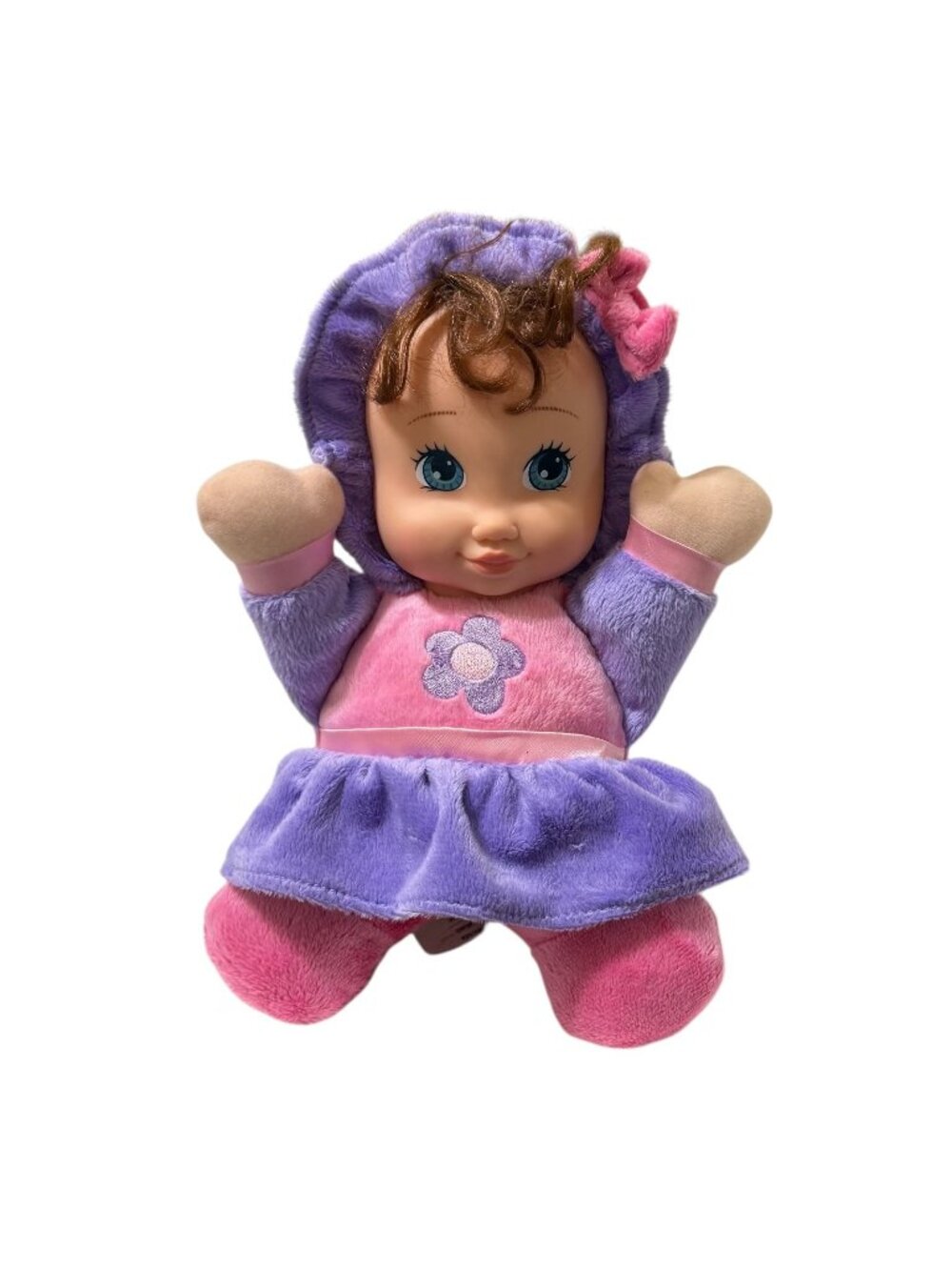 You & Me 2014 Toys R Us Geoffrey Baby Girl Pink Doll Hard Plastic Face Stuffed